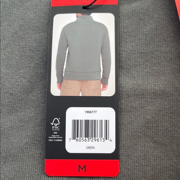 Banana Republic Men's Zip-Up Gray Sweater medium NWT - Picture 2 of 10